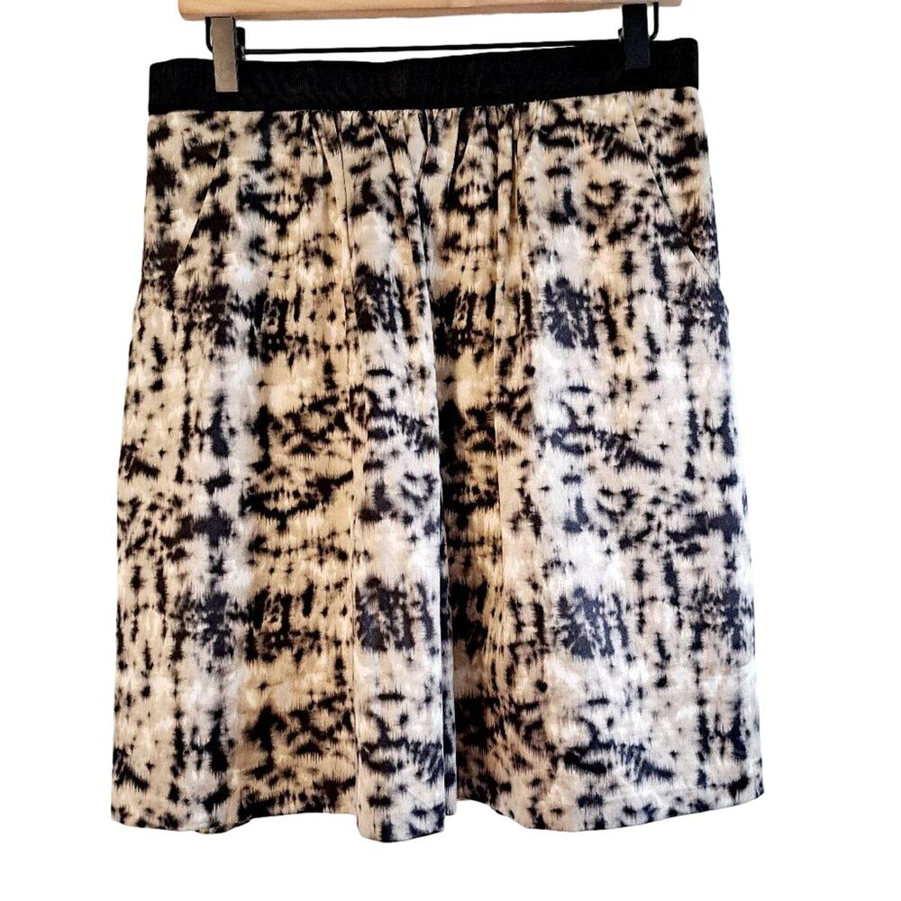 Ann Taylor Animal Print Silk Blend Skirt